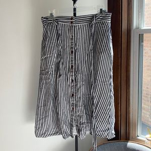 Loft Striped Skirt